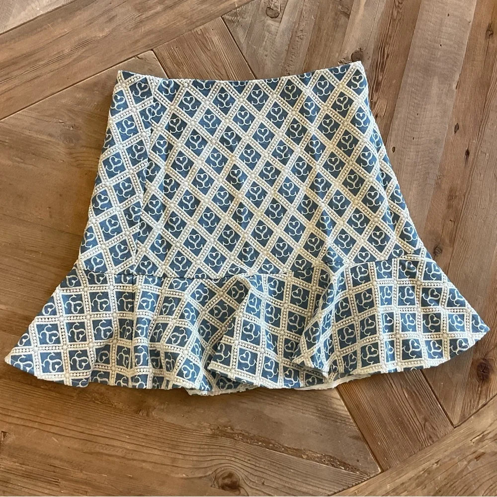 Sandro Mafalda Monogram Flared Skirt‎